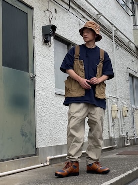 クロ🐑さん（メンズ・168cm）の春コーディネート