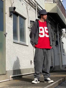 「アイテム（ブルゾン）」を使った、クロ🐑さん（メンズ・168cm・40代）の秋コーディネート