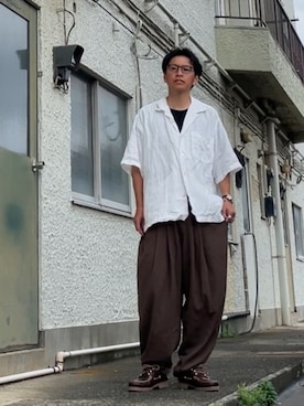 「antiqua（アンティカ）のアイテム」を使った、クロ🐑さん（メンズ・168cm）の秋コーディネート