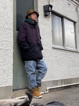 クロ🐑さん（メンズ・168cm）の冬コーディネート