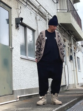 「アイテム（カーディガン/ボレロ）」を使った、クロ🐑さん（メンズ・168cm・40代）の秋コーディネート