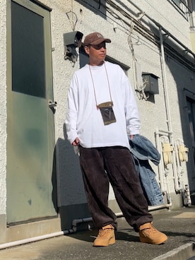 「アイテム（帽子）」を使った、クロ🐑さん（メンズ・168cm・40代）の秋コーディネート