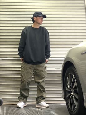 「アイテム（スウェット）」を使った、クロ🐑さん（メンズ・168cm・40代）の冬コーディネート