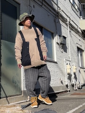 クロ🐑さん（メンズ・168cm）の冬コーディネート