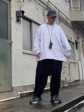 「アイテム（帽子）」を使った、クロ🐑さん（メンズ・168cm・40代）の秋コーディネート