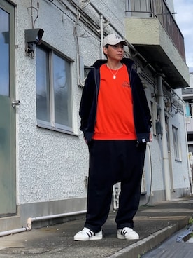 「アイテム（スウェット）」を使った、クロ🐑さん（メンズ・168cm・40代）の秋コーディネート