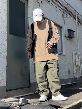 「DC SHOES（ディーシーシューズ）のアイテム（帽子）」を使った、クロ🐑さん（メンズ・168cm）の冬コーディネート