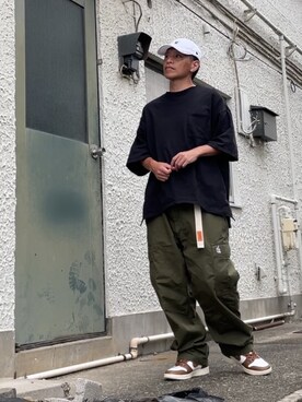 「DC SHOES（ディーシーシューズ）のアイテム（帽子）」を使った、クロ🐑さん（メンズ・168cm）の秋コーディネート