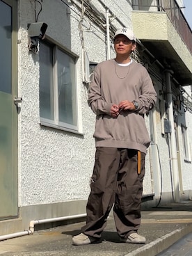「アイテム（キャップ）」を使った、クロ🐑さん（メンズ・168cm・40代）の秋コーディネート