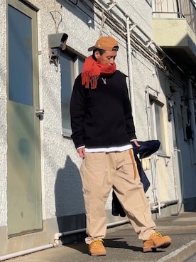 「URBAN RESEARCH Sonny Label（アーバンリサーチサニーレーベル）のアイテム」を使った、クロ🐑さん（メンズ・168cm）の冬コーディネート