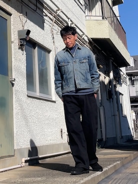 「GAP（ギャップ）のアイテム」を使った、クロ🐑さん（メンズ・168cm）の冬コーディネート