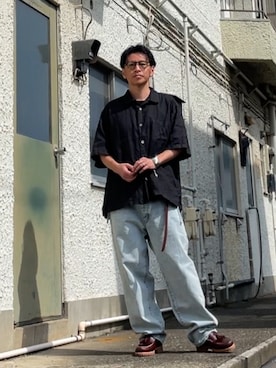 「Timberland（ティンバーランド）のアイテム」を使った、クロ🐑さん（メンズ・168cm）の夏コーディネート