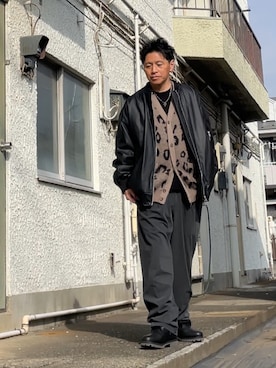 クロ🐑さん(メンズ・168cm)の冬コーディネート