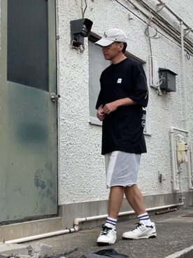 「BEN DAVIS（ベンデイビス）のアイテム（Tシャツ/カットソー）」を使った、クロ🐑さん（メンズ・168cm）の秋コーディネート