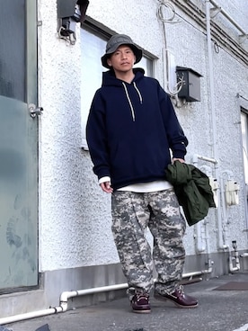 クロ🐑さん（メンズ・168cm）の春コーディネート