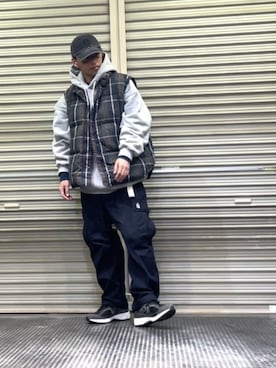 「Eddie Bauer（エディーバウアー）のアイテム（ジャケット/アウター）」を使った、クロ🐑さん（メンズ・168cm・40代）の春コーディネート