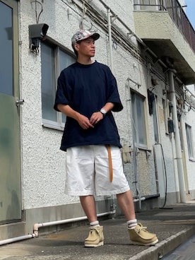 「アイテム（トップス）」を使った、クロ🐑さん（メンズ・168cm・40代）の夏コーディネート