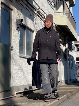 クロ🐑さん（メンズ・168cm）の冬コーディネート