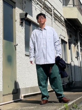 「Paraboot（パラブーツ）のアイテム（シューズ）」を使った、クロ🐑さん（メンズ・168cm）の春コーディネート