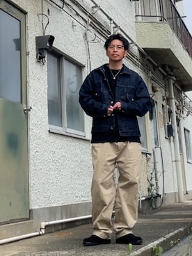 クロ🐑さん（メンズ・168cm）の春コーディネート