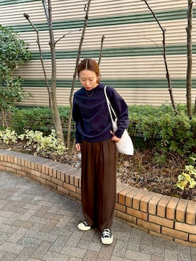 「GAP（ギャップ）のアイテム（トップス）」を使った、りっぴーさん（レディース・154cm）の冬コーディネート