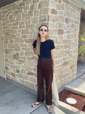 「PETIT BATEAU（プチバトー）のアイテム」を使った、りっぴーさん（レディース・154cm）の夏コーディネート