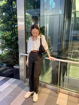 「JOURNAL STANDARD（ジャーナルスタンダード）のアイテム（タンクトップ）」を使った、りっぴーさん（レディース・154cm）の夏コーディネート