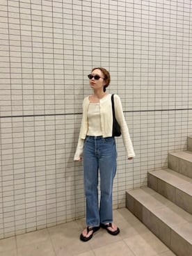 「H&M（エイチ・アンド・エム）のアイテム」を使った、りっぴーさん（レディース・154cm）の春コーディネート