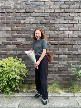 「アイテム（ハンドバッグ）」を使った、りっぴーさん（レディース・154cm）の秋コーディネート