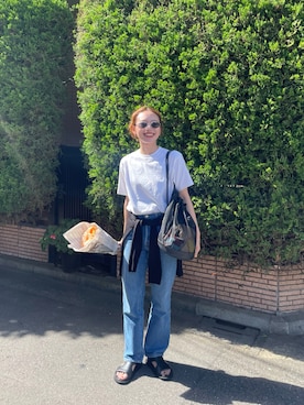 「H&M（エイチ・アンド・エム）のアイテム」を使った、りっぴーさん（レディース・154cm）の夏コーディネート