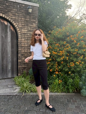 「GAP（ギャップ）のアイテム（トップス）」を使った、りっぴーさん（レディース・154cm）の夏コーディネート