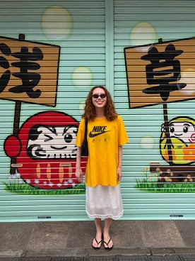 「GIUNON（ジウノン）のアイテム」を使った、りっぴーさん（レディース・154cm）の夏コーディネート