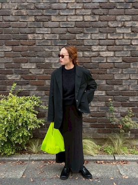 「アイテム（シューズ）」を使った、りっぴーさん（レディース・154cm）の秋コーディネート