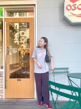 「アイテム（バレッタ/ヘアクリップ）」を使った、りっぴーさん（レディース・154cm）の夏コーディネート