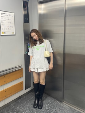 「アイテム（ブーツ）」を使った、りっぴーさん（レディース・154cm）の夏コーディネート