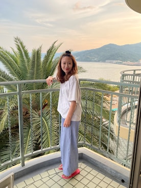 「H&M（エイチ・アンド・エム）のアイテム」を使った、りっぴーさん（レディース・154cm）の夏コーディネート