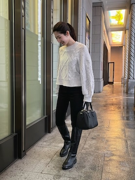 nodokaさん（レディース・159cm）の冬コーディネート