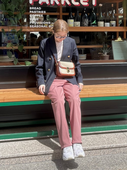 美品◆JOURNAL STANDARD relume◆TWギャバワイドジャケット 楽天市場】T/Wギャバ NAVY ブレザー JOURNAL STANDARD relume