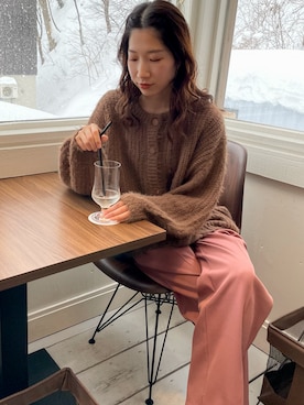 「Alia（アリア）のアイテム」を使った、nodokaさん（レディース・159cm）の冬コーディネート