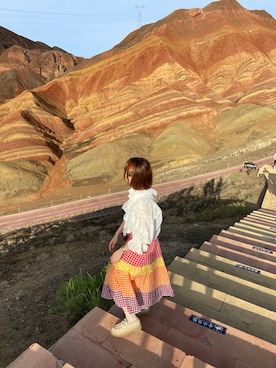 「merry jenny（メリージェニー）のアイテム（その他シューズ）」を使った、wakabatacosさん（レディース・158cm）の夏コーディネート