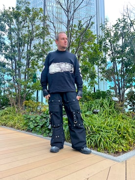 「Y-3(ワイスリー)のアイテム」を使った、塔弁さん(メンズ・172cm)の春コーディネート