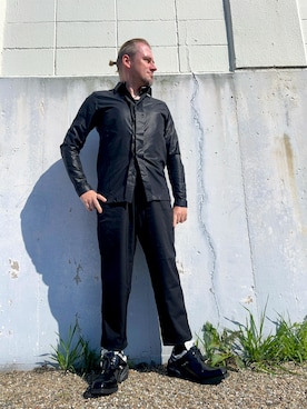 「黒」｜塔弁さん（メンズ・172cm）の春コーディネート