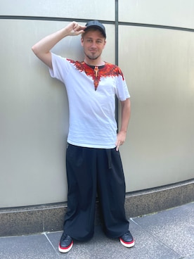 「アイテム（帽子）」を使った、塔弁さん（メンズ・172cm・30代）の夏コーディネート