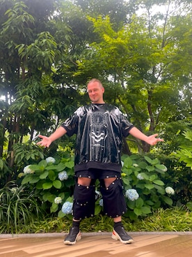 「Y-3(ワイスリー)のアイテム」を使った、塔弁さん(メンズ・172cm)の夏コーディネート