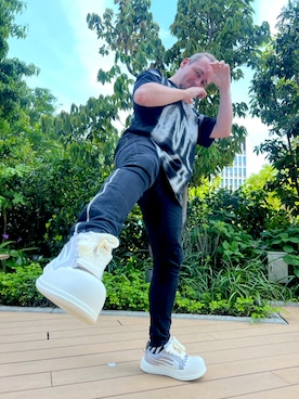 「Y-3(ワイスリー)のアイテム」を使った、塔弁さん(メンズ・172cm)の春コーディネート