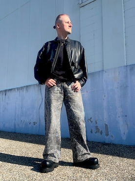 「Y-3（ワイスリー）のアイテム」を使った、塔弁さん（メンズ・172cm）の冬コーディネート