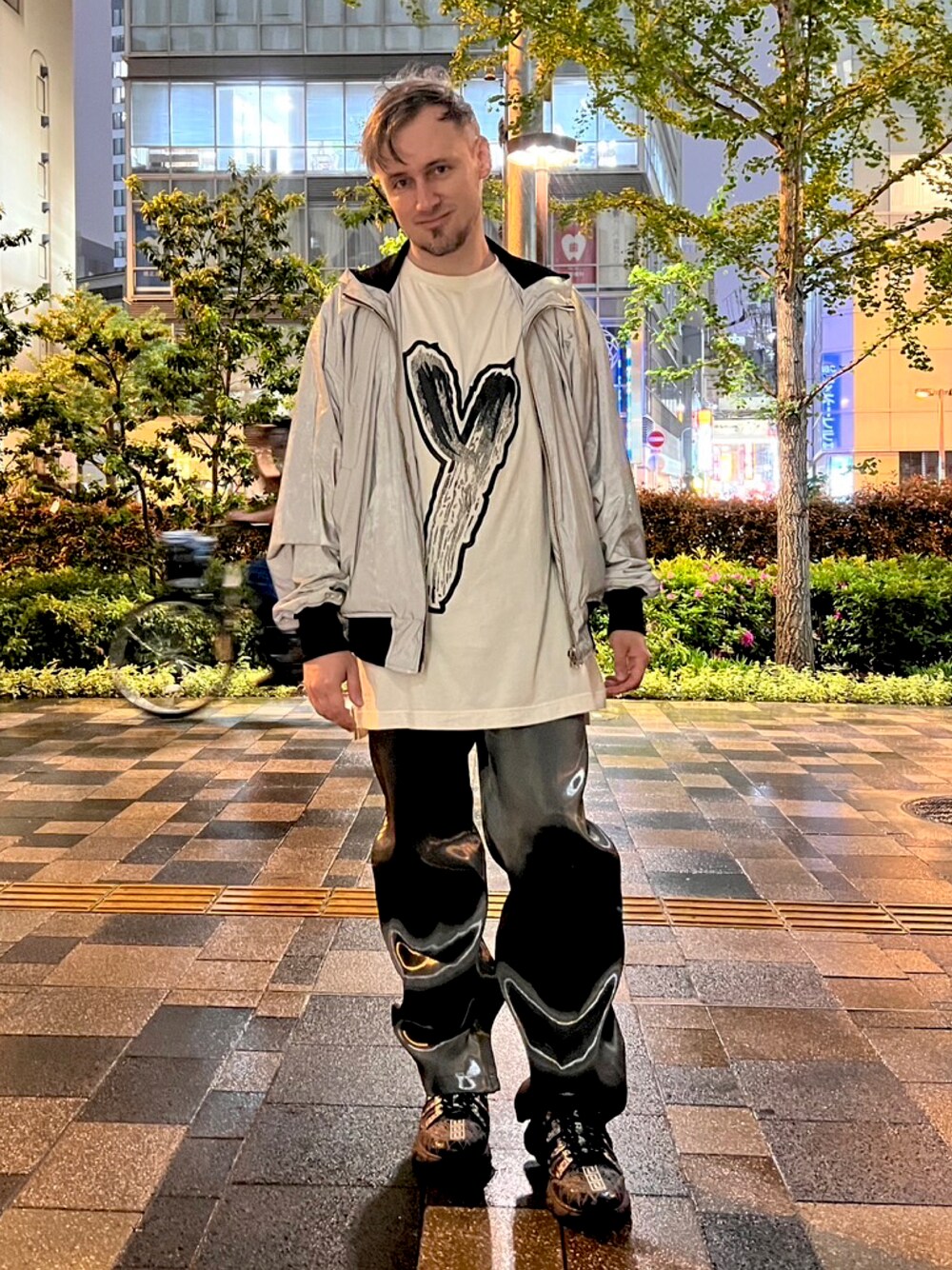 Heliot emil メタルパンツ