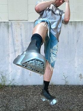 「アイテム（ソックス/靴下）」を使った、塔弁さん（メンズ・172cm）の秋コーディネート