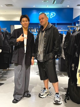 「アイテム（パーカー）」を使った、塔弁さん（メンズ・172cm・30代）の秋コーディネート