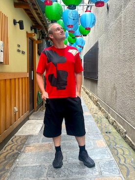 「アイテム（Tシャツ/カットソー）」を使った、塔弁さん（メンズ・172cm・30代）の夏コーディネート